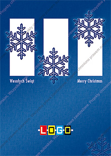 Kartka świąteczna nieskładana - wzór BZ1-072 awers