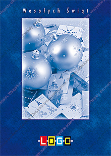 Kartka świąteczna nieskładana - wzór BZ1-169 awers